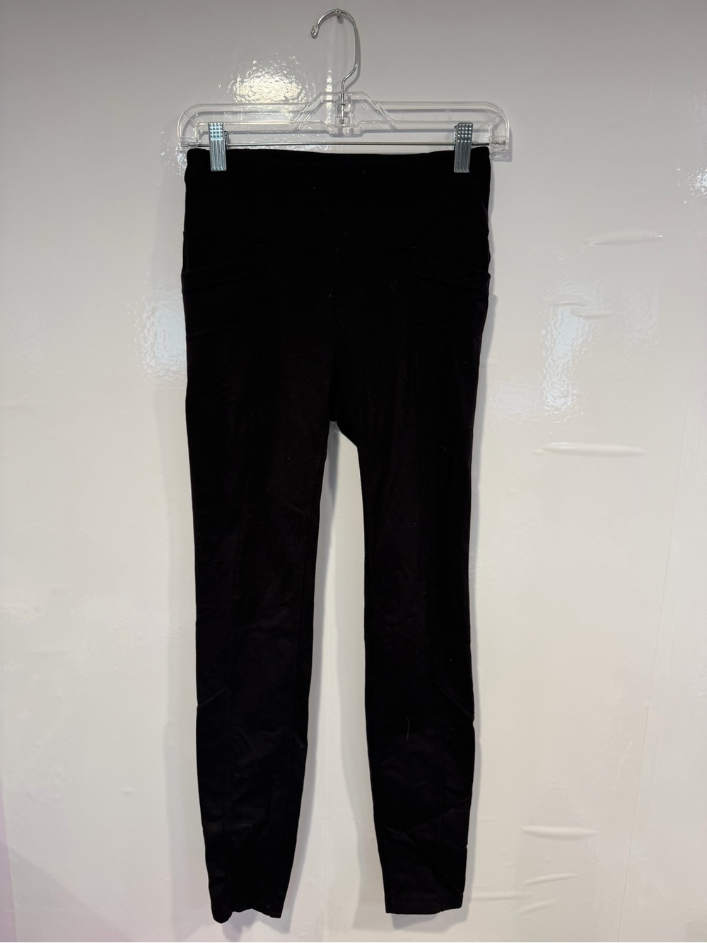 Black High-Waist Athleta Pull on work pants Pocket Leggings